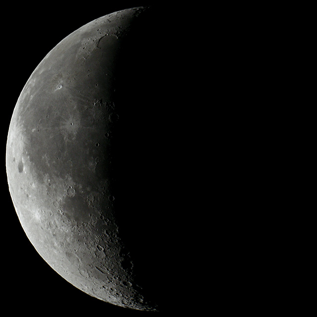 Der Mond am 27. 7. 2008