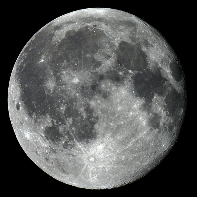 Der Mond am 17. 8. 2008