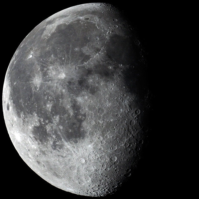 Der Mond am 18. 10. 2008