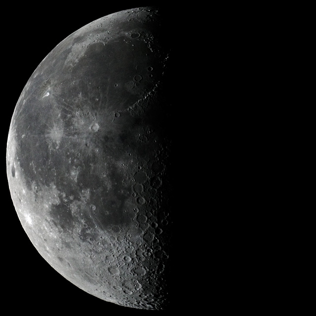 Der Mond am 21. 10. 2008